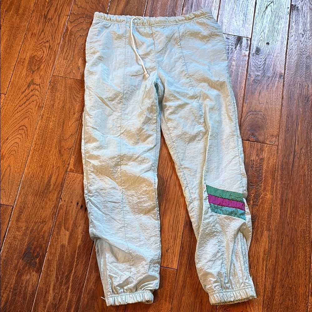 Vintage Sergio Tacchini Stylish Windbreaker Joggers with Colorful Stripes 🎿